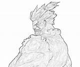 Akuma Capcom Marvel Vs Terror sketch template