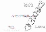 Colouring Spoon Card Welsh Pages Village Activity Explore sketch template