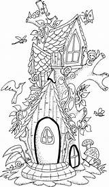 Maison Fairies Gnome Img07 123rf Fée Negro Adultos Boyama Kaynak Elves sketch template
