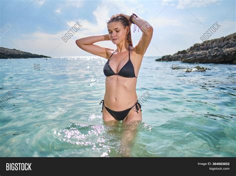 Bikini Girl On Beach Image And Photo Free Trial Bigstock