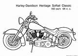 Davidson Harley sketch template