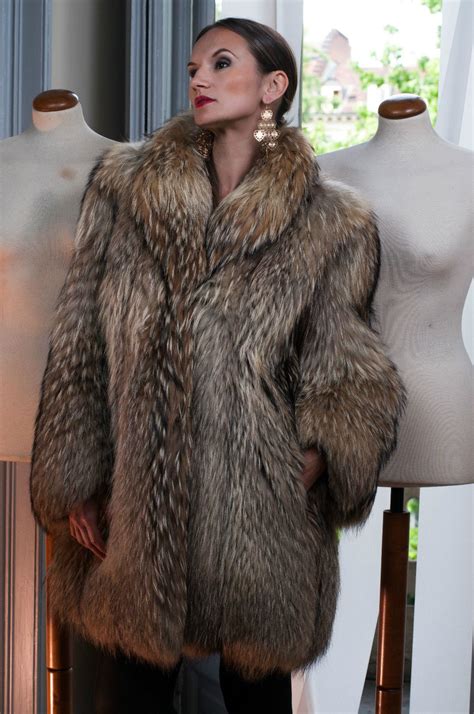 finnish raccoon fur coat fur fashion raccoon fur coat fur