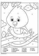 Number Color Duck Kidloland Kids Coloring Printable sketch template