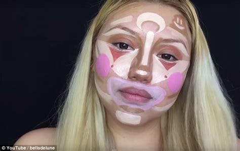 women put clown contouring technique to the test in video daily
