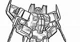 Starscream sketch template