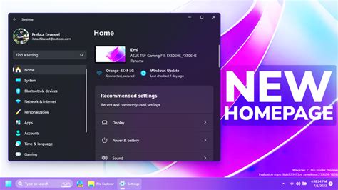 enable  settings homepage  windows   tech based