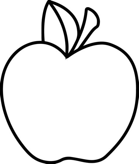 coloring page   apple  svg cut file