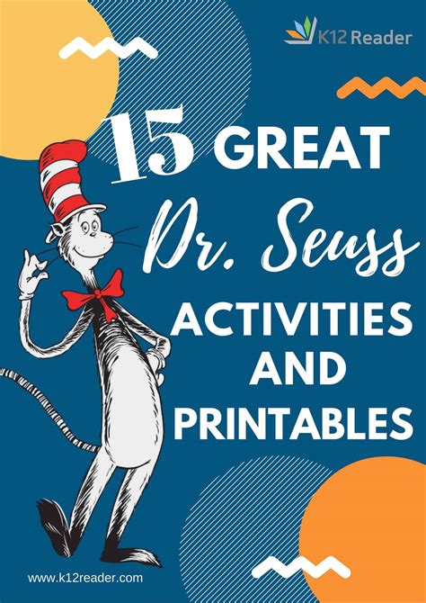 great dr seuss printables  activities   classroom