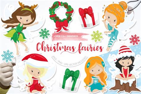 christmas fairies graphics  illustrations christmas