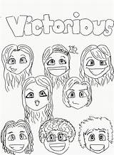 Coloring Victorious Pages Cast Popular Sketch sketch template