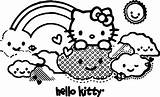 Coloring Kitty Hello Wecoloringpage sketch template