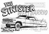 Lowrider Chicano sketch template