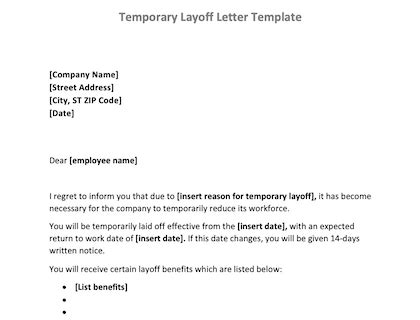 employee layoff letter gotilo