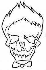 Joker Coloring Suicide Squad Pages Drawing Skull Drawings Draw Cute Cool Step Simple Quinn Face Batman Clipart Harley Symbol Collection sketch template