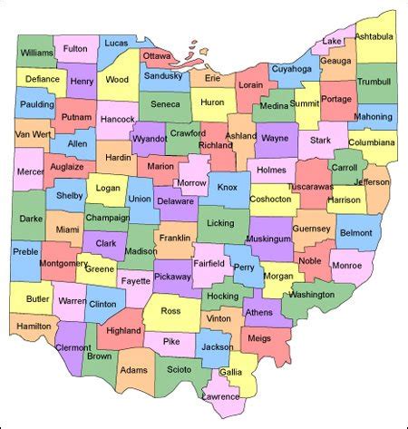 ohio map  websites clickable html image map