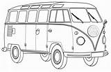 Bus Coloring Pages Vw Volkswagen Printable Cars Van Colouring Color Sheets Drawing Coloringpagesfortoddlers Outline Car T1 Colorear Para Mini Combi sketch template