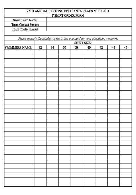 printable order form template addictionary