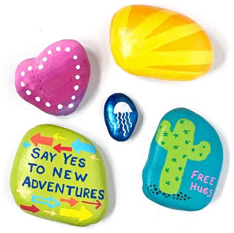 easy rock painting ideas    carla schauer designs