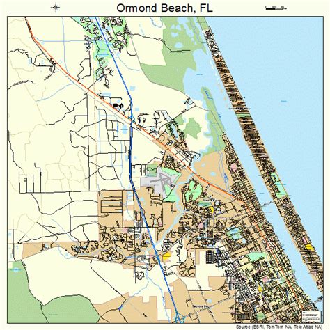 street map  ormond beach florida florida gulf map
