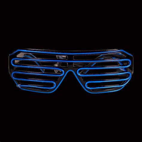 led slotted el sunglasses variety of colors