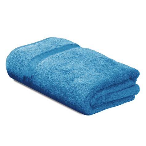 serviette de toilette  coton uni royal cresent bleu ciel linnea
