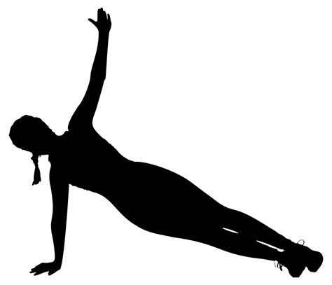 Onlinelabels Clip Art Fitness Woman Silhouette
