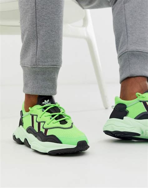 adidas originals ozweego sneakers  green asos
