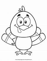 Turkey Coloring Pages Head Thanksgiving Cartoon Printable Face Template Clip Choose Board sketch template