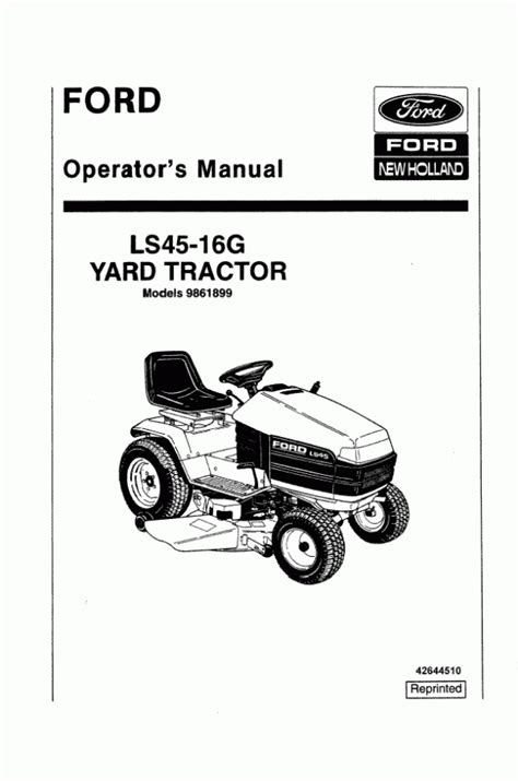 holland ls operators manual