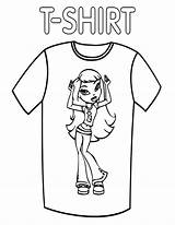 Shirt Coloring Pages Print Shirt1 sketch template