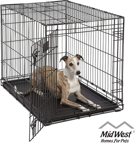 dog crate midwest life stages  folding metal dog crate divider