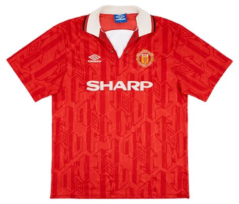1992 94 Manchester United Home Shirt 5 10 Xl