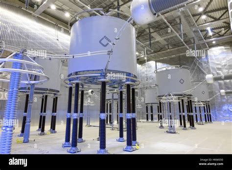 high voltage direct current hvdc station stock photo alamy