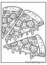 Pizza Coloring Iheartcraftythings Crust sketch template