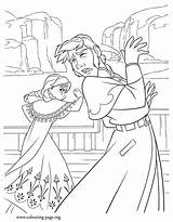 Frozen Hans Coloring Pages Anna Punches Getdrawings sketch template