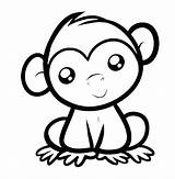 Cute Coloring Monkey Eyes Easy Pages Kids Drawing Outlines Anime Clipart Tattoo Animal Monkeys Cartoon Drawings Draw Tattoos Designs Spider sketch template