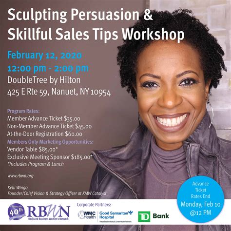 february luncheon sculpting persuasion and skillful sales