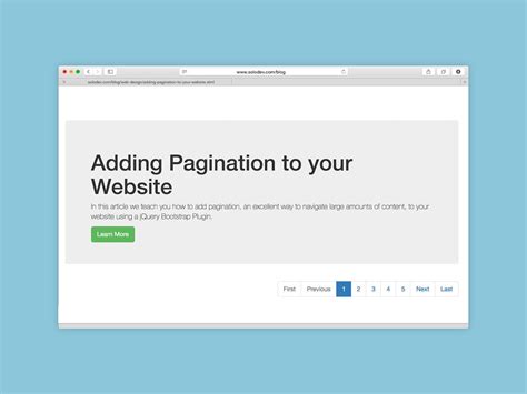 adding pagination   website web design  solodev medium
