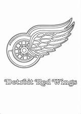 Detroit Coloring Wings Red Logo Pages Nhl Hockey Printable Sport Logos Wing Color Drawing Book Supercoloring Sheets Canadiens Montreal Logodix sketch template