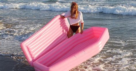 coffin pool float popsugar love and sex