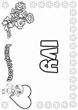 Ivy Coloring Pages Color Designlooter Hellokids Names 41kb Print sketch template