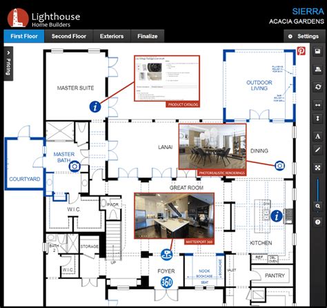 interactive floor plans  home builders interactive floor plans   home building industry