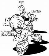 Louie Dewey Huey Coloring Pages Shirt Trademark Sported Wore Sometimes Earliest Cartoons Yellow While He Green His Cute Now sketch template