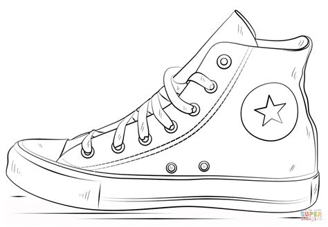 converse shoes coloring page  printable coloring pages coloring