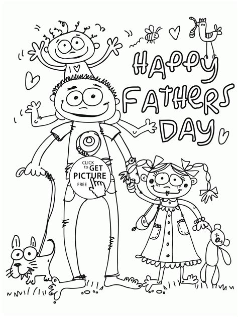 printable fathers day cards  color  kids  coloring pages