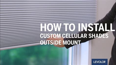 install levolor custom cellular shades  mount youtube