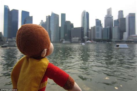 the real adventures of curious george teddy bear travels the globe for more than five years