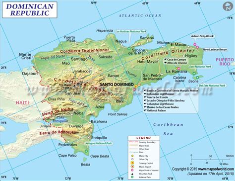 Dominican Republic Map Dominican Republic Map Map Road