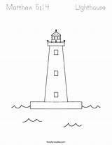 Lighthouse Matthew sketch template