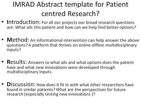 introduction methods results  discussion imrad  template